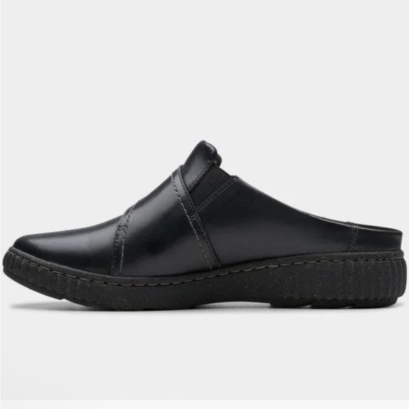 Clarks Originals Women's Caroline Bay Black Lea 26179513 - Picture 6 of 8